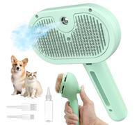 Herokitty Spazzola spray per gatti per spargimento, spazzola autopulente per cani, rimuove i peli statici volanti aggrovigliati e i peli sciolti riduce lo spargimento, spazzola per la toelettatura
