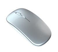 Herolland Mouse wireless a batteria, 2,4 G, silenzioso, con ricevitore USB, mouse per computer portatile, sottile, 3 DPI, silenzioso, mouse ottico per laptop, tablet, computer portatile, grigio
