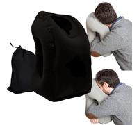 Heromask BetterSleep: Cuscino da Viaggio - Dormi In Avanti su Aereo, Bus e Treno! Cuscino Gonfiabile da Viaggio per Dormire Comodamente Durante i Voli Lunghi | Travel Pillow (Nero)