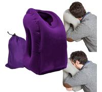 Heromask BetterSleep: Cuscino da Viaggio - Dormi In Avanti su Aereo, Bus e Treno! Cuscino Gonfiabile da Viaggio per Dormire Comodamente Durante i Voli Lunghi | Travel Pillow (Viola)