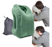 Heromask BetterSleep: Cuscino da Viaggio - Dormi In Avanti su Aereo, Bus e Treno! Cuscino Gonfiabile da Viaggio per Dormire Comodamente Durante i Voli Lunghi | Travel Pillow (Verde pastello)