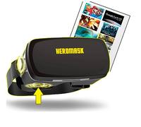 Heromask Pro - Occhiali per Realtà Virtuale - Gaming Headset + Guida di Gioco Gratuita. Pulsante di Gioco 3d e finiture in tessuto. Compatibile con Iphone, Samsung s9, s10... Visore VR smartphone.