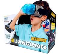 Heromask Visore VR + Giochi Lingue (Regalo Originale 5-12 Anni) - "Posso giocare ancora?": imparano Inglese, Spagnolo, Cinese e altri con avventure Realtà Virtuale [Occhiali 3D Giocattolo Educativo