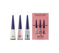 Herome Set Smalti French per Unghie - Manicure Rosa Effetto a Lunga Durata - Formula Rinforzante Aiuta ad Evitare di Spezzare le Unghie Morbide - 3 * 10ml.