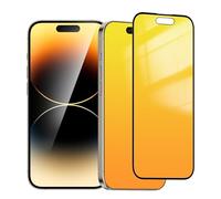 Heromiracle Confezione da 2 pellicole protettive per la privacy per iPhone 15 Pro Max, anti spia, in vetro temperato colorato, anti luce blu, protezione per gli occhi, 25 gradi, con telaio di
