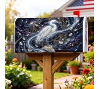 Heron - Coperture magnetiche per cassetta postale, motivo: stelle artistiche cosmiche, galassia, nessuna blu, decorazione per portico anteriore, 53 x 65 cm