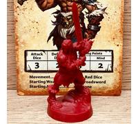 Heroquest 2021 Barbaro Eroe + Scheda Hasbro Avalon Hill D&d Warhammer Fantasy