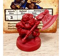 Heroquest 2021 Eroe Nano + Carta Hasbro Avalon Hill D&D Warhammer Fantasy