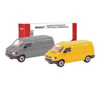 Herpa 012386-004 H0 Auto modello Volkswagen T4 box, grigio e giallo grinster