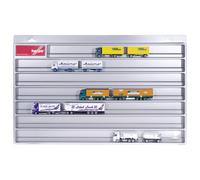herpa 029728 - Presentazione di Un Treno rimorchio, di Un Camion, di Un modellino di Auto e di Un Aereo con L'Amore per i Dettagli, Argento
