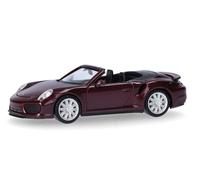 HERPA 038928-002 Scala HO Porsche 911 Turbo Cabriolet rosso rubino metallizzato