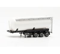 Herpa 075848-002 - Rimorchio a silo Feldbinder 42 m³, 1 pezzo, su una scala di 1: 87, da costruzione, modello in miniatura in plastica per lavori artigianali, bianco
