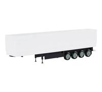 herpa 075992-002 Rimorchio con Piattaforma a 4 Assi telonati (Non Stampato), zzzz-s