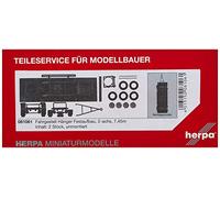 herpa 081061-Telaio per rimorchio per carrozzeria Fissa a 2 Assi 7,45 m, Contenuto 2 Pezzi, Small, 081061