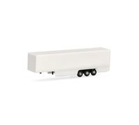 herpa Servizio ricambi, scala N (1:160), semirimorchio 3 assi furgonato rivestito, 2 pezzi, modello in miniatura, in plastica