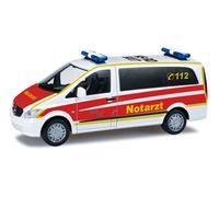 Herpa 090063 Mercedes Benz Vito modello bus medico per plastico diorama H0 1:87