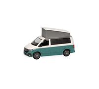 Herpa 096805-004 - 1:87 VW T6.1 California, Candy Bianco/Verde Metallico - Nuovo