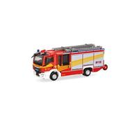 herpa Modellino camion MAN TGM CC Ziegler Z-Cab Vigili del Fuoco, miniatura scala 1:87, pezzo da collezione, Made in Germany, plastica