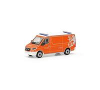 Herpa modellino auto Mercedes-Benz Sprinter 18 minibus tetto basso "Feuerwehr Düsseldorf", miniatura in scala 1:87, pezzo da collezione, Made in Germany, modello in plastica