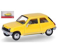 HERPA 1/87 RENAULT R5 GIALLO MODELLINO AUTO MODELLISMO STATICO DIECAST