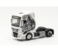 Herpa-314480 Man TGX XXL Trattore Lagoudakis 2 / Poseidon, Dio del Mare, modellino in Miniatura, Piccolo Modello da Collezione, Fedele ai Dettagli, Multicolore, 314480