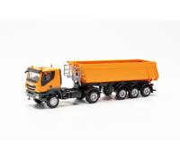 Herpa 315111 Iveco Trakker Con Schmitz Sattelkipper HO 1:87 NUOVO