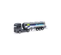 Herpa 316514 - 1:87 Scania CR20 HD Lebensmittelchromtank-Sattelzug " Tank Expert