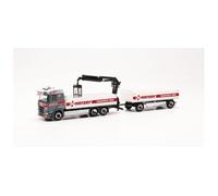 Herpa 316842 - 1/87 Scania Cr 20 ND Tir-Materiali " Herzer "(