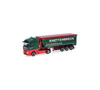 herpa Camion Mercedes-Benz Actros Streamspace con cassone ribaltabile Knettenbrech & Gurdulic (Assia/Wiesbaden), miniatura in scala 1:87, pezzo da collezione, Made in Germany, plastica