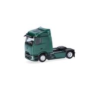 Herpa modello camion Mercedes-Benz Actros L ProCabin Streamspace motrice 2 assi, verde muschio, miniatura in scala 1:87, oggetto da collezione, Made in Germany, plastica