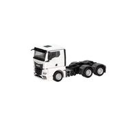 Herpa modello di camion MAN TGX GN trattore stradale 3 assi, bianco, in scala 1:87, pezzo da collezione, modello tedesco, statuetta plastica