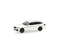 herpa Modellino BMW Alpina B5 Touring bianco, miniatura in scala 1:87, da collezione, Made in Germany, in plastica