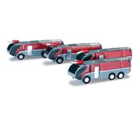 Herpa 520867 - 1/500 Aeroporto Veicoli Antincendio Contenuto: 4 Pezzo - Nuovo