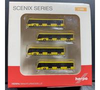 Herpa 562591 Airport Bus Set Scenix Serie Miniatura 1/400 Airport Model