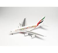 herpa 571692 Emirates Airbus A380 Year of Tolerance, modello aereo modellismo, modelli in miniatura, da collezione, multicolore