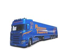 Herpa 952378 - 1/87 Scania CR 20 HD Schubboden-SZ Rüegsegger (CH) - Nuovo
