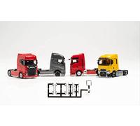 herpa - Accessori Lowbar e Sidebar per trattori con Rivestimento del Telaio, Cromo (f. 6 trattori) - (Contenuto 3 Pezzi)