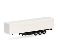 Herpa Accessorio servizio ricambi, scala N, semirimorchio telonato 3 assi, 2 pezzi in scala 1:160, modello in miniatura, plastica