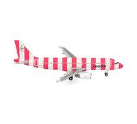 Herpa aereo in miniatura Condor Airbus A320 “FlyPink Plane”, miniatura in scala 1:500, pezzo da collezione, modello di aereo senza base, metallo