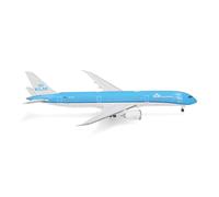 Herpa aereo in miniatura KLM Boeing 787-9 Dreamliner, miniatura in scala 1:500, pezzo da collezione, modello di aereo senza base, metallo