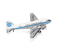 herpa Aereo Pan American World Airways Douglas DC-3, scala 1:200, da collezione, con base, plastica
