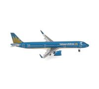 herpa Aereo Vietnam Airlines Airbus A321neo, scala 1:500, da collezione, senza base, metallo