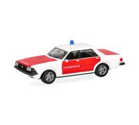 Herpa Basic modello di auto Ford Granada "vigili del fuoco", giallo Giamaica, in scala 1:87, modello base economico, tedesco, statuetta plastica