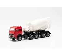 herpa Autocarro Iveco Unic-Treno per betoniera, fedele all'originale in scala 1:87, camion per diorama, modellismo da collezione, decorativo plastica Modello in miniatura, Multicolore, 315630