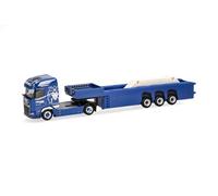 Herpa Camion miniatura DAF XG+ autoarticolato Wilking Transporte, elementi in cemento – scala 1:87