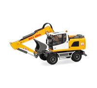 Herpa camion in miniatura Liebherr escavatore mobile A920 "Max Bögl", miniatura in scala 1:87, pezzo da collezione, Made in Germany, plastica
