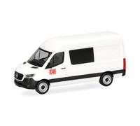 Herpa camion in miniatura Mercedes-Benz Sprinter 18 minibus tetto alto “DB”, miniatura in scala 1:87, pezzo da collezione, Made in Germany, plastica