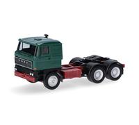 herpa camion modello RABA motrice a 3 assi (6x4), verde muschio, miniatura in scala 1:87, da collezione, Made in Germany, plastica