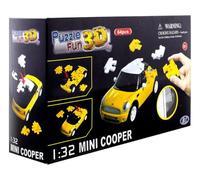 herpa- Mini Cooper Divertente Puzzle 3D 80657074-Mini, Giallo, 80657074