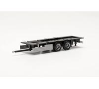 herpa Kit di modellini di camion rimorchio tandem e sistema di raffreddamento a pavimento in 2 parti, scala 1:87, parti di camion, modelli in miniatura